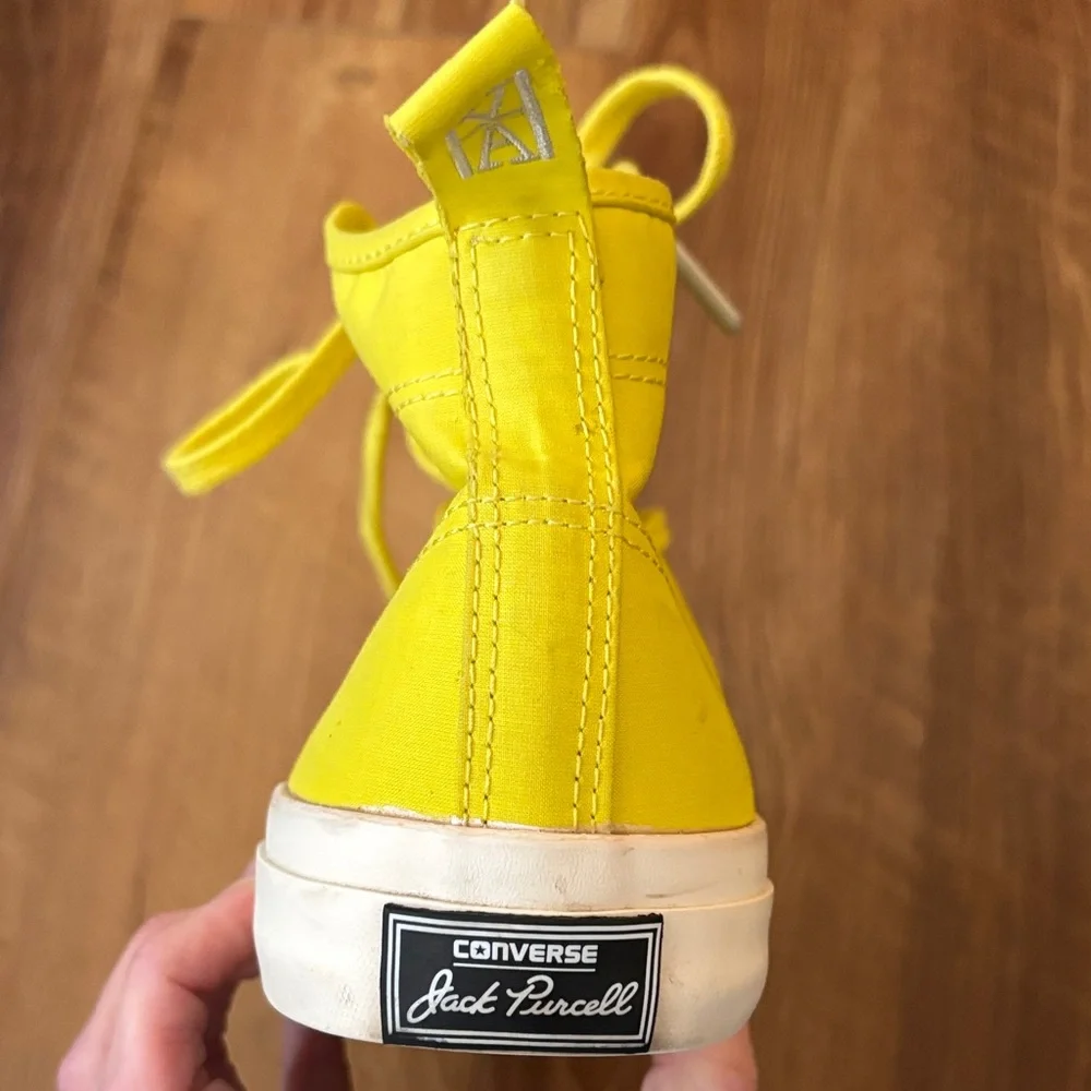 Converse Jack Purcell High-top Sneakers in yellow - Picture 10 of 17